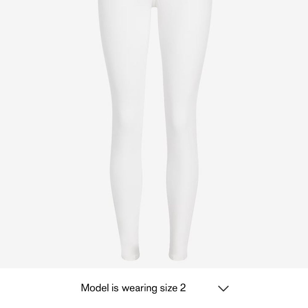 Express White High Rise Jeans - Picture 2 of 4